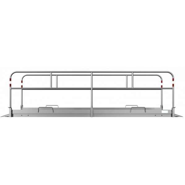 Grabenbrücken Aluminium Maße 1,00 x 4,50 m (Breite x Länge)