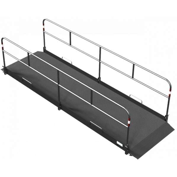 Grabenbrücken Aluminium Maße 1,30 x 2,80 m (Breite x Länge)