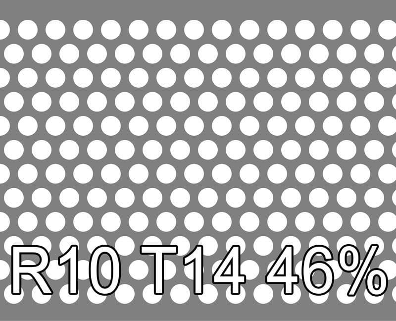 Lochblech Aluminium 1000x2000x1 R10 T14 45.9%