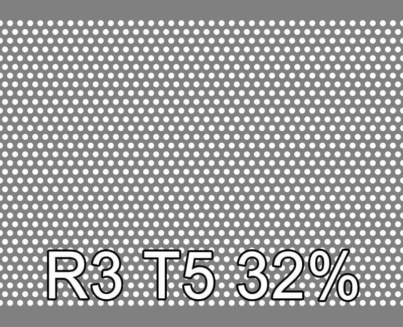 Lochblech Aluminium 1000x2000x2 R3 T5 32.4%