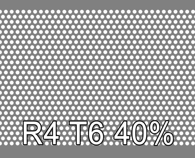 Lochblech Aluminium 1000x2000x2 R4 T6 40%