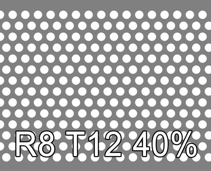 Lochblech Aluminium 1000x2000x2 R8 T12 40%