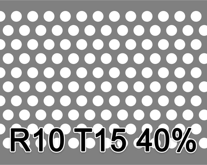 Lochblech Aluminium 1000x2000x2 R10 T15 40%