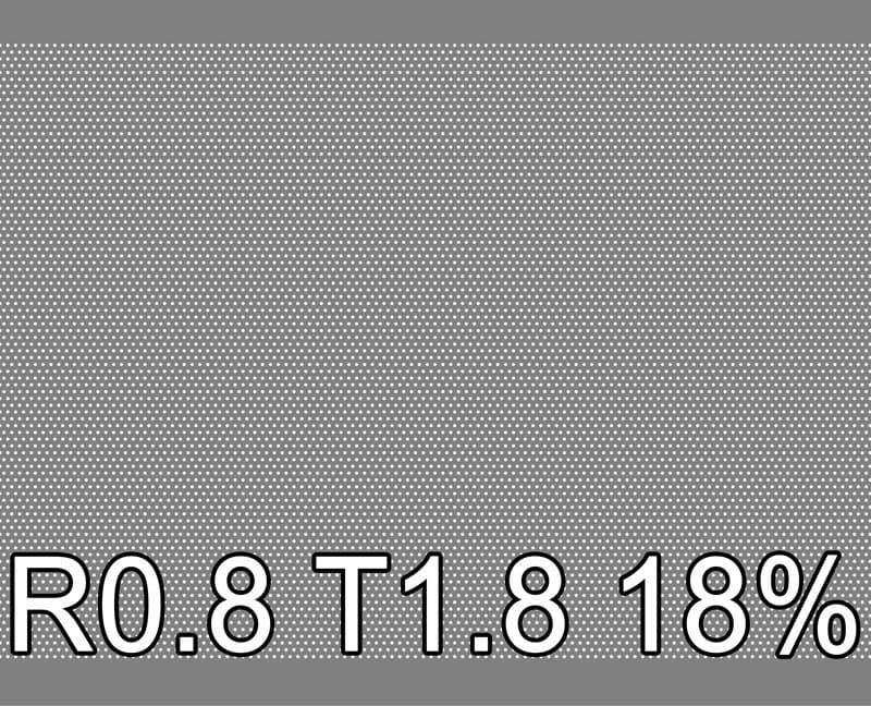 Lochblech Stahl verzinkt 1000x2000x0.8 R0.8 T1.8 17.8%