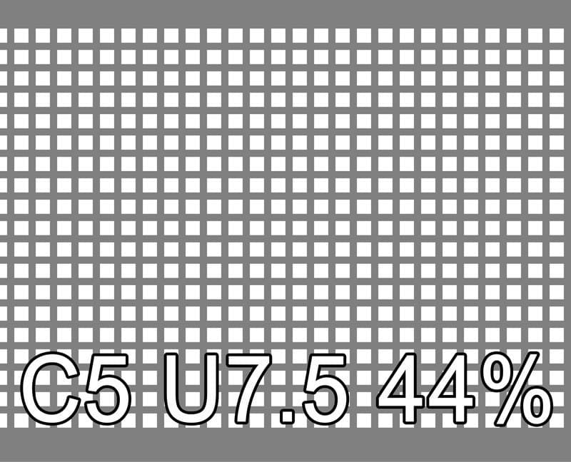Lochblech Aluminium 1000x2000x1.5 C5 U7.5 44.4%
