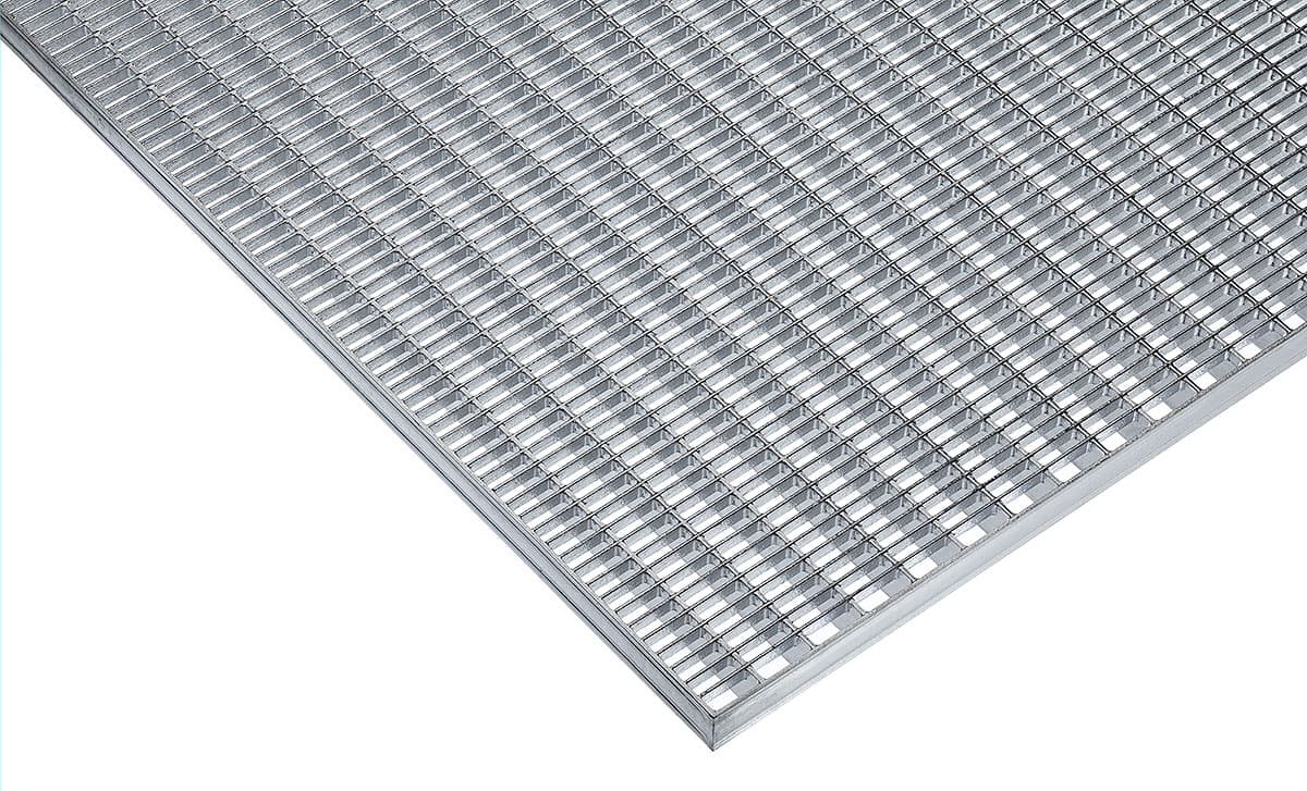Pressroste, Stahl S235JR, Maschenweite 30 x 10, verzinkt  PR 30 x 2 / 33 x 11 (TS) 500mm x (QS) 1000mm