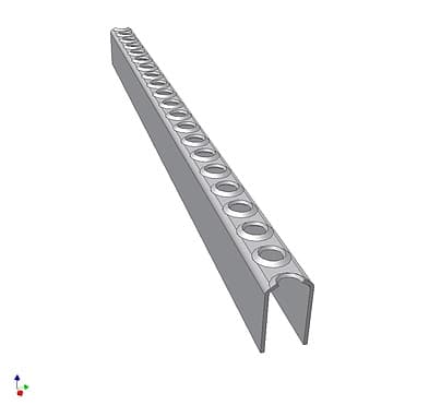 Leitersprossen Stahl S235JR, roh  LSP 25/400 400mm