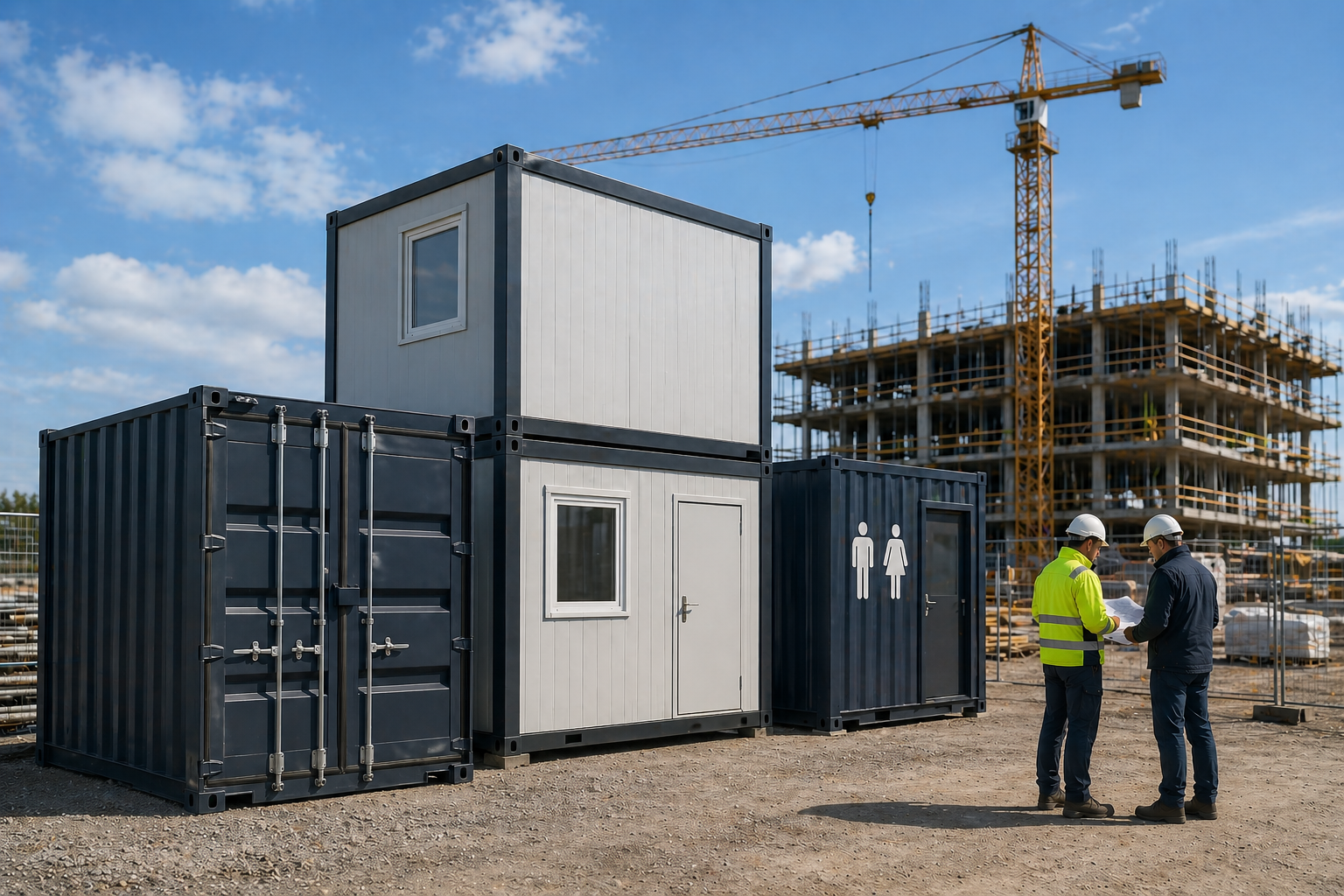 Baustellencontainer Ratgeber: Fragen und Antworten zu Kauf, Kosten, Lieferung und Einsatz