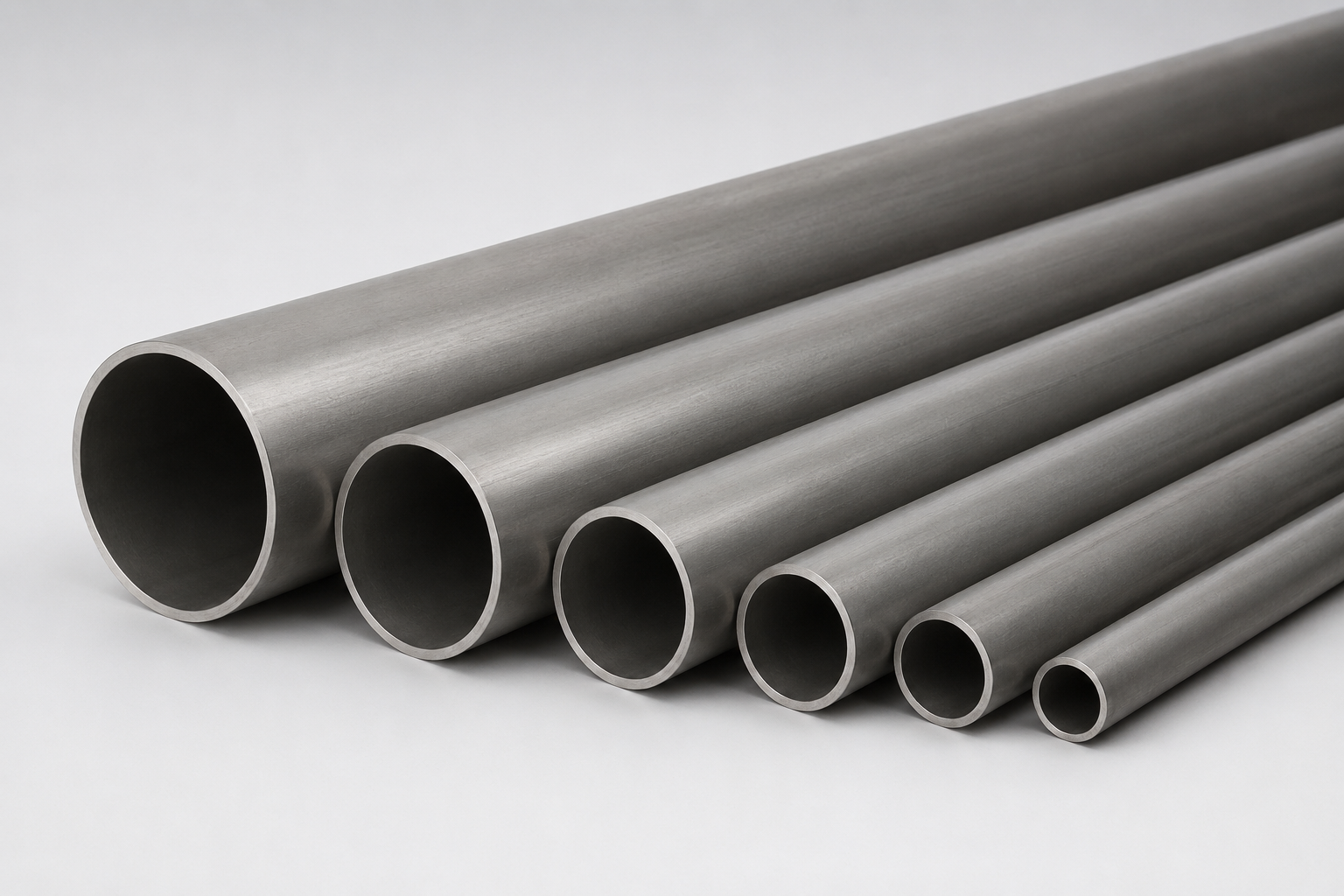 Edelstahlrohre Nahtlose Edelstahlrohre 42,4 x 2 mm Werkstoff 1.4301 Handelslängen von 5000 - 7000mm