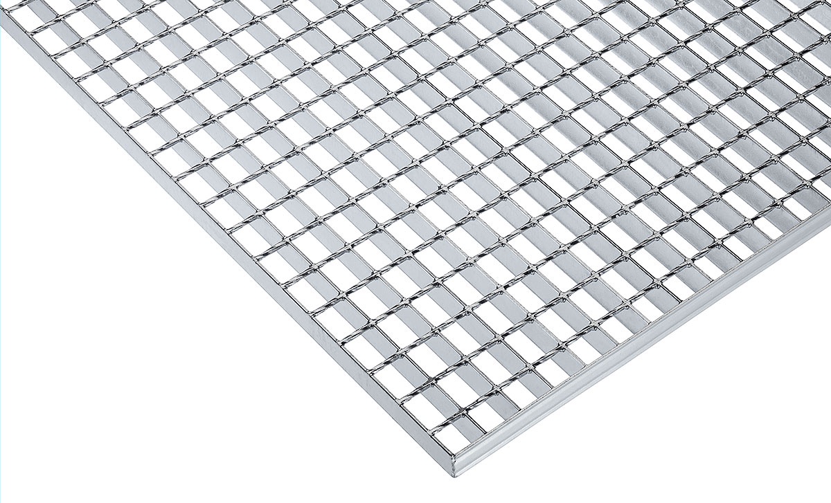 Schweißpressroste Schweißpressroste, Stahl S235JR, Maschenweite 30 x 30, verzinkt SP 30 x 3 / 34 x 38 (TS) 1000mm x (QS) 1000mm